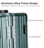 PC Hardside Carry On Luggage (A5-Forest Green (zipperless closure) / 20.8")