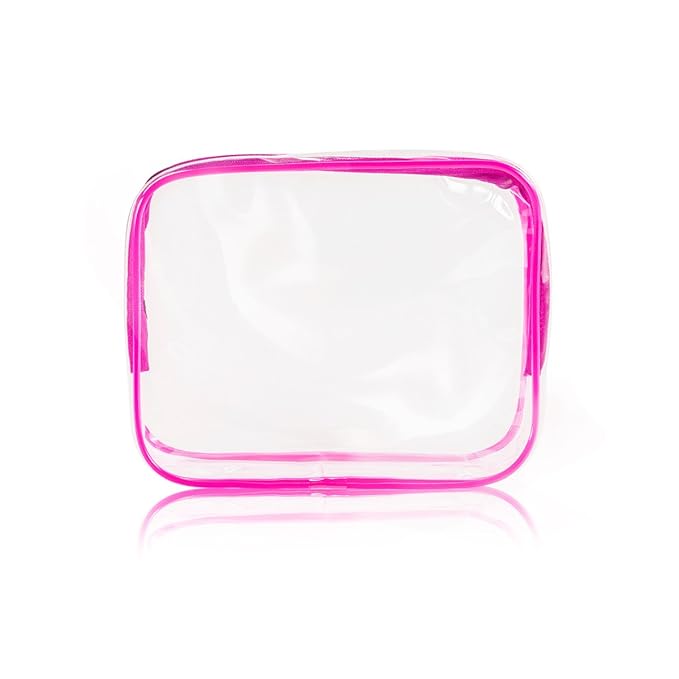 3Pcs Crystal Clear PVC Travel Toiletry Bag Kit - Image 9