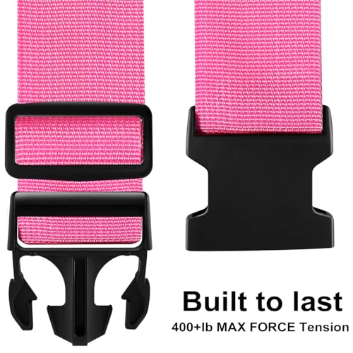 Luggage Straps for Suitcases TSA Approved (Pink)
