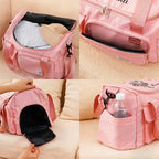 Personalized Travel Duffle Bag for Women (Birth Flower Bouquet)