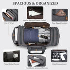 Canvas Duffle Bag (Grey / X-Large-60L (With Toiletry Bag))