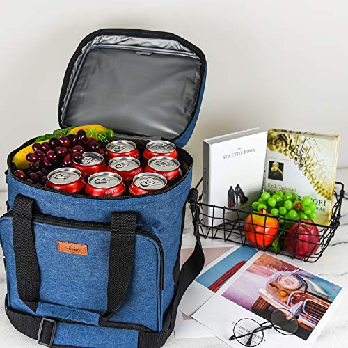 Insulated Wine Carrier 6 Bottle Bag Tote Removable Padded Divider Cooler (6-Bottle / 6-grey)