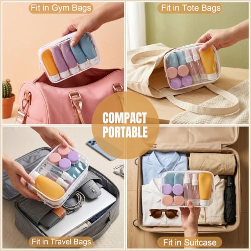 20 Pack Travel Bottles Set for Toiletries (multi-color A)