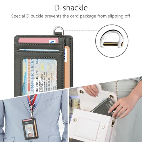 Slim Minimalist Wallet RFID Credit Card Holder for Men (small / Dusty Grey)