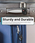 TSA Approved Cable Luggage Locks (3 Digit black 1 pack)