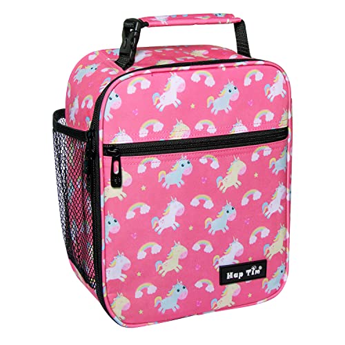 Lunch Box Insulated Lunch Bags (Pink/Unicorn)