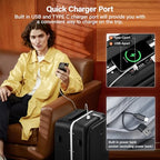 28 Inch Checked Luggage (Jet Black / 28 Inch)