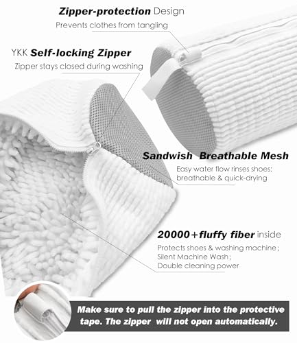 Shoe Washing Machine Bag (White)