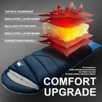 Cold Weather Sleeping Bags for Adults (Navy-5.3lb)