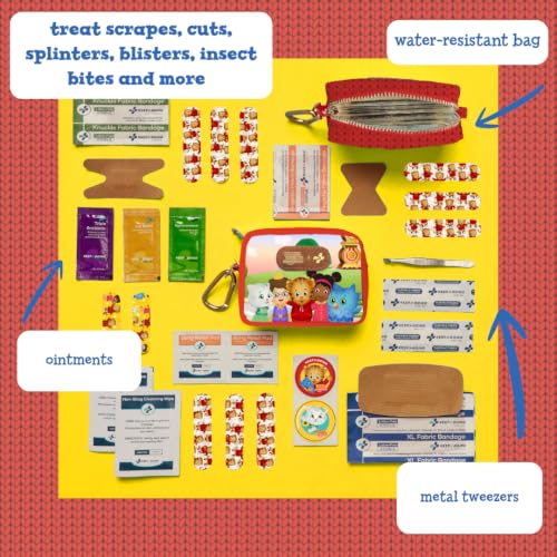 KeepGoing Daniel Tiger’s Small Travel First Aid Kit Kids (Hugs)