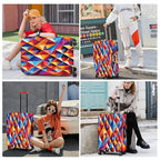 Colorful Geometric Luggage Cover (#8 / S(fits 20-22inch suitcase))