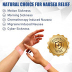 Motion Sickness Bands Anti Nausea Wristbands for Adult and Kids (2 Pairs / 2 Pairs E- Blue, Pink)