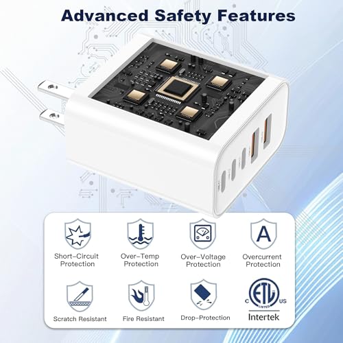 60W USB C Charger Block (White)