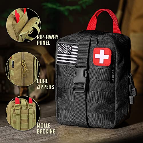 250 Pcs Survival First Aid Kit (Black)