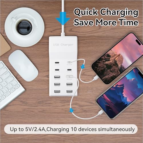 Multi Port USB Charging Station (2 Pcs)