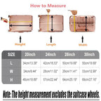 30 Inch Waterproof Clear Suitcase Cover (Black Trim-0.2mm / 30" Suitcase Cover.)