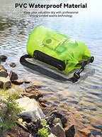 Dry Bag Waterproof Backpack with Phone Case (Lemon Green / 30L)
