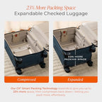 Baseline Compact 24 Inch Softside Checked Luggage (Black / 24" Checked)