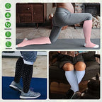 Wide Calf Compression Socks for Women Plus Size Pregnancy Cute Fun 15 (3 Pair-polkadots / 5X-Large)