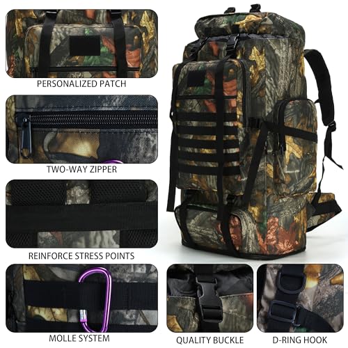 Hiking Backpack for Men 70L (100l-maple)