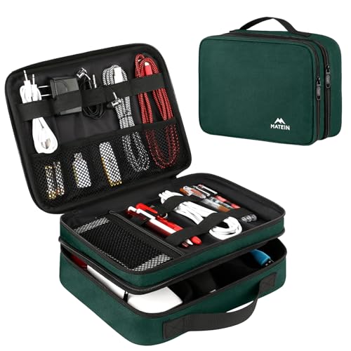 Electronics Travel Organizer (Dark Green / Medium)