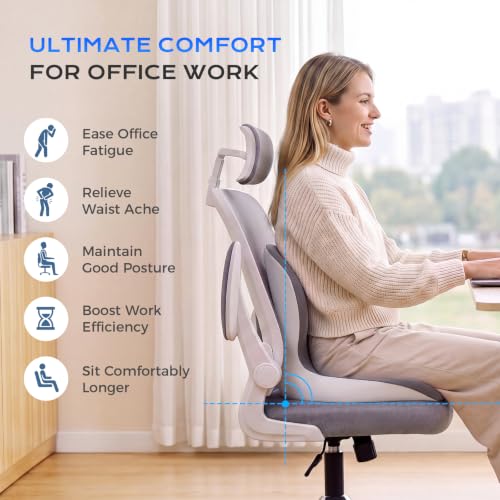 Car Seat Cushion and Lumbar Support Pillow One Piece (Gray-b / 1 Piece)