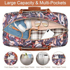 Weekender Bag for Women (Large / 8-Purple Leaf)
