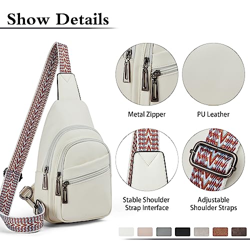 Sling Bag Crossbody Bags (White)