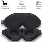 Sleep Mask with Earplugs & Zipper Bag 3D Memory Foam Eye Mask with Nose Support - Image 2