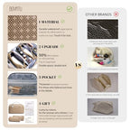Travel Makeup Bag for Women (M-05Brown)