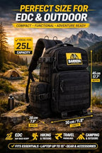 BARRERA Tactical Backpack 25L (Black / 25 L)