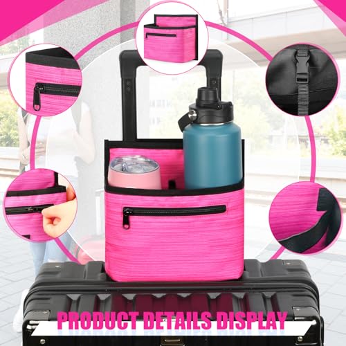 Luggage Travel Cup Holder for Suitcase (pink)