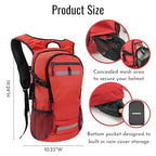 20L Hiking Backpack Daypack (Red / 3L Bladder)