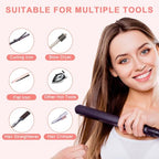 Oversize Silicone Heat Resistant Mat for Hair Tools (Black)