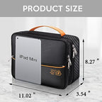 Electronic Organizer Travel Case (zipper-black)