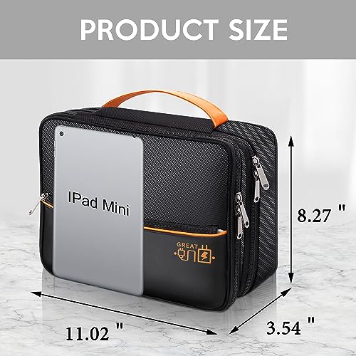 Electronic Organizer Travel Case (zipper-black)