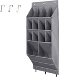 Over the Door Shoe Organizer, 14 Pockets Hanging Shoe Storage Rack by NELLHOMY