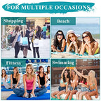 Beach Bag for Women (Green Flowers)