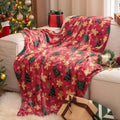 Christmas Fleece Throw Blanket (Christmas Gingerbread / Throw(50" X 60"))