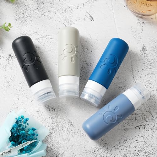Travel Bottles for Toiletries (Multicolored J)