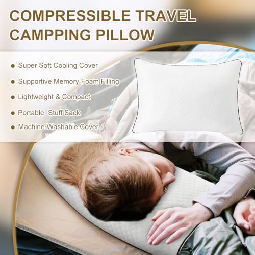 Travel Pillow (S-12 Inchx16 Inch / Cooling White)