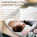 Travel Pillow (S-12 Inchx16 Inch / Cooling White)