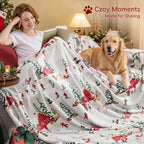 Christmas Fleece Throw Blanket (Christmas Ski Resort / Throw(50" X 60"))