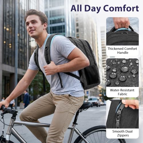 Large Work Laptop Backpack (Black / 17 Inch)