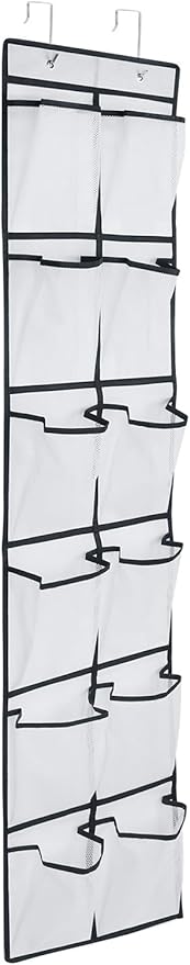 12 Large Pockets Over The Door Hanging Shoe Organizer - Image 9