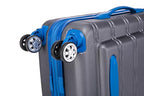 Melbourne Hardside 2 Piece Expandable Spinner Wheel Luggage Set (Grey / 2 Piece (20"/14" Tote))