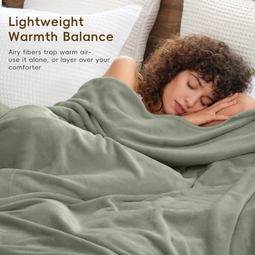 Fleece Blanket Twin 66"x90" (Seagrass / Twin(66" X 90"))