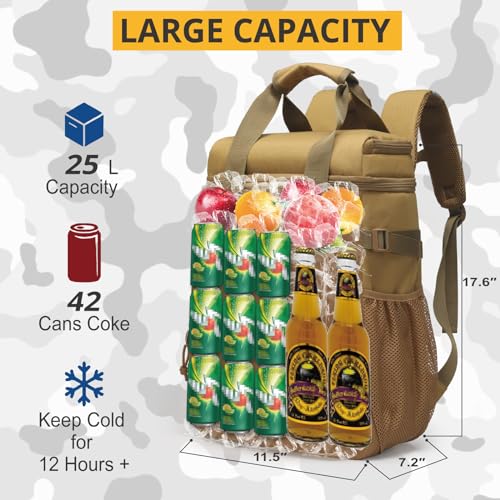 Tactical Backpack Cooler (Brown)