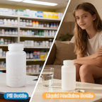 8 oz Plastic Bottles with Lids (Translucent / 8 oz)