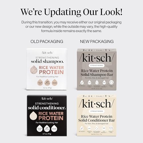 Rice Water Solid Shampoo and Conditioner Set for Hair Growth